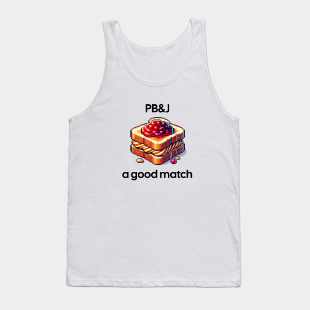 Peanut Butter And Jelly Toast Kawaii Breakfast Yummy Vintage Sandwich Tank Top by Flowering Away